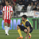 Diego Costa se lamenta. El delantero del Atlético no estuvo acertado y eso lo pagó su equipo.