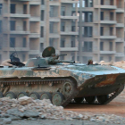 Un tanque de rebeldes sirios.