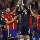La selección española de fútbol.