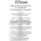 Esquela del paisanín recogida en el programa festivo de Montejos