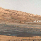 Superficie de Marte, según una imagen tomada por el robot 'Curiosity'.