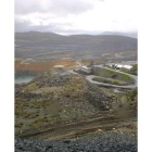 Vista de la mina a cielo abierto de la Gran Corta de Fabero.