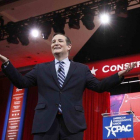 El senador Ted Cruz, durante un acto del partido republicano en Maryland, el pasado febrero.