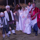 Los principales actores del Belén viviente.