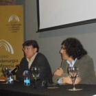Joaquín Araujo y Javier Martínez, durante la presentación.
