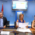 La consejera de Familia, Alicia García, en la inauguración de la jornada sobre violencia de género.