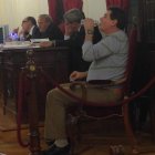 Alberto González García, el acusado, ayer durante la lectura de los informes.