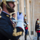 Emmanuel Macron, en la palacio del Elíseo el viernes. CHRISTOPHE PETIT TESSON