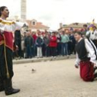 Unos actores, en la fotografía, escenificaron la muerte de Bravo, Padilla y Maldonado