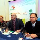 Representantes de la federación sindical, ayer en el Hotel Tryp.