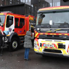 Nuevos camiones de bomberos del parque de León. J. CASARES