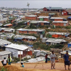 Vista del mayor campo de refugiados del mundo, Kutupalong en Bangladés.