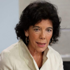 La portavoz gubernamental, Isabel Celaá, en la jornada de ayer. J. J. GUILLÉN