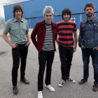 Imagen de los componentes de la banda Cooper en Madrid.