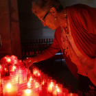En el interior del templo los creyentes presenciaron la homilía en honor a la Virgen.