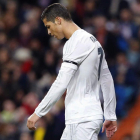 Ronaldo, cabizbajo, con el Madrid esta temporada.