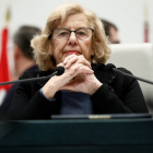 Manuela Carmena, durante un Pleno del Ayuntamiento de Madrid.