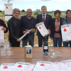 Los organizadores del Premio de Relato Corto ‘El amor y el vino’.