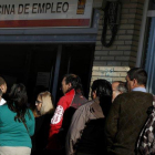 Oficina de empleo en Madrid.