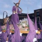 Imagen de El Nazareno en procesión, en una foto de archivo