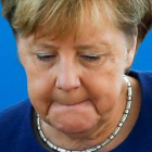 La cancillera Angela Merkel, este lunes.