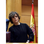 La vicepresidenta Soraya Sáenz de Santamaría. EMILIO NARANJO