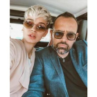 Selfi de Laura Escanes y Risto Mejide.