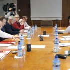 Un momento de la reunión de ayer en Madrid. RAQUEL P. VIECO