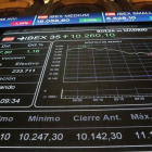 La evolución del Ibex, visto desde la Bolsa de Madrid