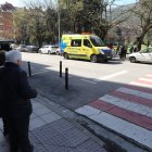 Al lugar en donde se produjo el accidente acudió una ambulancia del 112. L. DE LA MATA