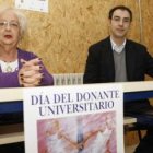 La presidenta de Alcer, Candelas Soto, ayer en la Universidad.