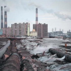 Imagen de la ciudad de Norilsk, donde se calcula que se produce el 1% de las emisiones mundiales de óxido de sulfuro.
