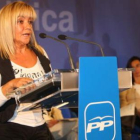 La presidenta del PP, Isabel Carrasco, en una imagen de archivo