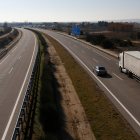 Vista de la autovía A-6 entre La Bañeza y Astorga. FERNANDO OTERO