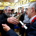 El secretario del sindicato en la Comunidad, Agustín Prieto el secretario general, Cándido Méndez, en la clausura del VI Congreso de UGT Castilla y León