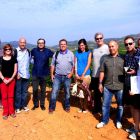 Los importadores que durante el fin de semana visitaron los viñedos de Peique en Valtuille.