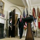 El presidente de Estados Unidos, George W. Bush, cuando iba a anunciar las nuevas medidas para Irak