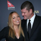 Mariah Carey y James Packer, este jueves en una gala en Los Ángeles.