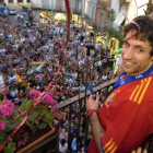 Capdevila es homenajeado en Tàrrega tras ganar el Mundial con España en el 2010.
