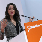 La portavoz nacional de Ciudadanos, Inés Arrimadas, habló ayer sobre el caso Auditorio. MARISCAL