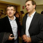 Francisco Fernández y José Antonio Alonso, el domingo en la sede