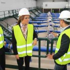 Clemente visitó ayer las infraestructuras de riego que construye la Junta en el Páramo.
