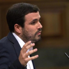 El coordinador general de IU, Alberto Garzón, en el Congreso.