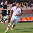 Iker Guarrotxena, autor del único gol de la Cultural ante el Celta B, durante el segundo amistoso disputado por el equipo leonés. VERÍN CF