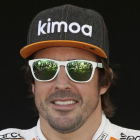 Fernando Alonso, todavía piloto del equipo McLaren de F-1.