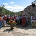 Los vecinos de Oville ha comenzado a reconstruir la ermita de San Pelayo