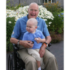 Bush y Patrick, el hijo de uno de sus guardaespaldas, enfermo de leucemia.