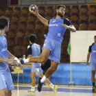 Ivan Mosic, durante uno de sus primeros entrenamientos con el conjunto marista. FERNANDO OTERO