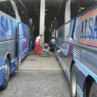 Autobuses de a de flota de Alsa.