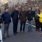 Martínez Majo visitó las obras ya finalizadas en la carretera de Valdeteja con la LE-321. PLANILLO